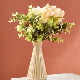 Fabindia White Ceramic Vase-image-28