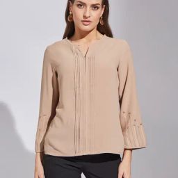 Latin Quarters Beige Polyester Regular Fit Top-picture-0