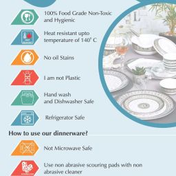 Servewell Filigree Multicolor Melamine Side Plate  - Set of 6 image 4