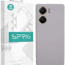 Sprig Liquid Silicone Back Cover for Vivo V29e 5G (Grey)-image-70