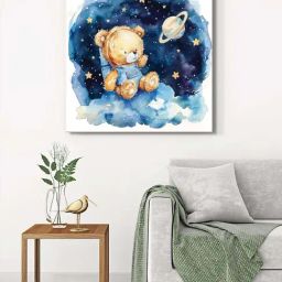 999Store Blue Canvas Wrapped Painting-image-94