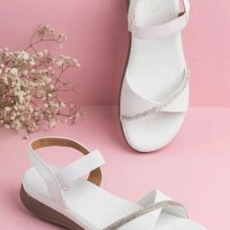 Inc.5 Women's White Ankle Strap Wedges-image-81