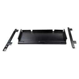Implemental Keyboard Tray Channel with Mouse Pad Metal Black image 2