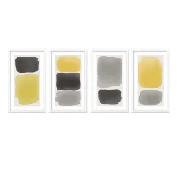 999store Grey & Yellow Abstract Canvas image 2