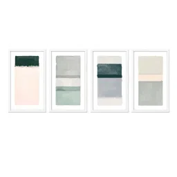 999store Grey & Beige Abstract Canvas image 2