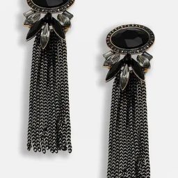 Sohi Gold Plated Party Designer Stone Dangler Earrings-13