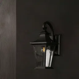 Whispering Homes Bungalow Open Outdoor Wall Light - Black-image-66