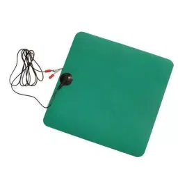 Global Statclean System 30.48x30.48 cm Antistatic Fabric Blue Grounding Mat Pad with Cord with 1.5 m Wire Length-32