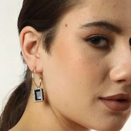 Sohi Gold Plated Designer Drop Earrings image 2