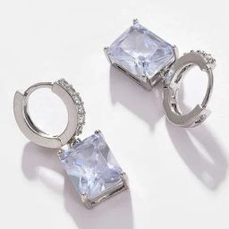 Sohi Silver Plated Designer Stone Drop Earrings image 4