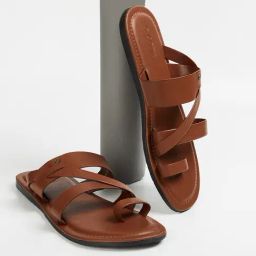 Code by Lifestyle Men's Tan Toe Ring Sandals-image-31