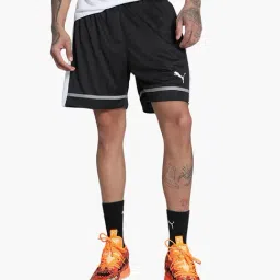 Puma Black Relaxed fit The All Jaws Basketball Shorts-image-56