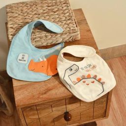MiArcus Kids Multicolor Cotton Printed Bibs (Pack of 2)-image-29