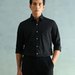 Arrow Black Cotton Slim Fit Shirt-picture-28