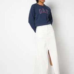 GAP Blue Cotton Embroidered Long Sleeves Sweatshirt-image-122