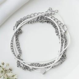 Joker & WItch Silver Glitter Anklet-image-48