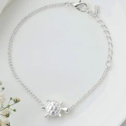 Joker & WItch Silver Serene Anklet-image-34