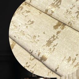 Urban Space Beige Jaquard Texture Window Blackout Curtains with Tieback- Set of 2 (5 ft) image 3