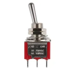 RS PRO Toggle Switch Panel Mount On-On SPDT Solder Terminal, 7347062P-95