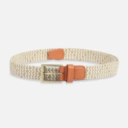 Van Heusen Beige Striped Casual Belt-image-8