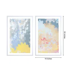 999Store Multicolor Printed Abstract Water Color Patterns Wall Painting image 4