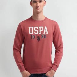 U.S. Polo Assn. Denim Co. Red Cotton Regular Fit Printed Sweatshirt-picture-20