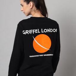 GRIFFEL Women Typography Printed Round Neck Sweatshirt-image-34