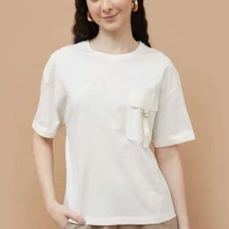 Fame Forever By Lifestyle Off White Cotton Regular Fit T-Shirt-picture-15