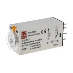 RS PRO Single Function Timer Relay Plug In Mount 230 V AC DPDT Model No. 1792936-61