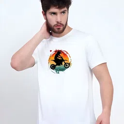 KaamBhari Graphic Printed Round Neck Regular Fit Cotton T-shirt-picture-23