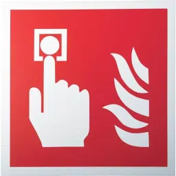 RS PRO Plastic Fire Safety Sign with Pictogram Only Text, 8134625-29