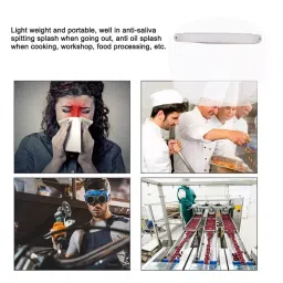 Allin Exporters 800 Micron Face Shield with Adjustable Elastic Strap (Pack of 5) image 4
