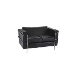 Divano Modular DM985 2 Seater Leatherette Office Sofa, Black-image-93