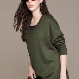 The Roadster Lifestyle Co. Pure Acrylic Longline Relaxed Pullover-image-52