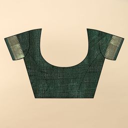 J 6 DESIGNER Colourblocked Zari Block Print Saree image 2