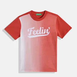 United Colors of Benetton Boys Pure Cotton Typography Printed T-shirt-picture-25