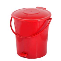 Kuber Industries Red Kitchen Waste Pedal Dustbin With Handle - 10 L image 5