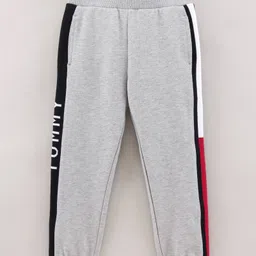 Tommy Hilfiger Full Length Cotton Lounge Pants Placement Print- Grey-picture-8