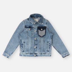 Pepe Jeans Cotton Woven Full Sleeves Solid Denim Jacket - Light Blue-image-79