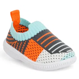 Chiu Striped Slip On Shoes - Grey & Orange-picture-30