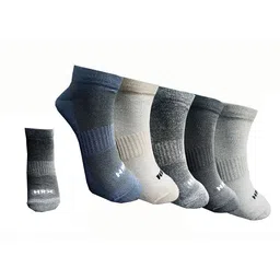 HRX by Hrithik Roshan Unisex Pack Of 5 Patterned Ankle Length Socks-picture-31