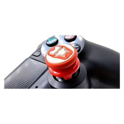 TMG Iron Man Theme Analog Controller Thumbgrips Rocker Supercap FPS Extenders Control Joystick Cap Thumb Grips for PS4 - Red image 2