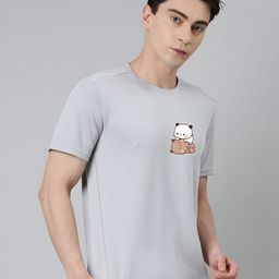 SZN Men Printed Tropical Raw Edge T-shirt-picture-31