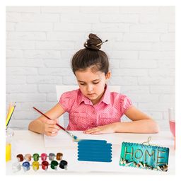 Webby DIY Art and Craft Wall Hanging Build and Paint Activity Kit - Multicolour image 4