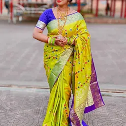 Shopeezy Tex Fab Ethnic Motifs Zari Banarasi Saree-picture-56