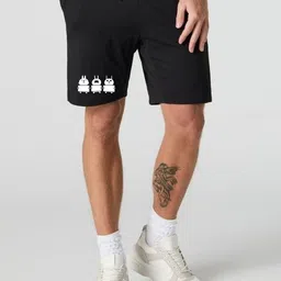 FABSTIEVE Men Printed Low-Rise Shorts-image-98