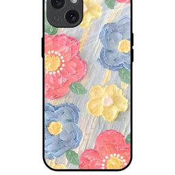 QRIOH Floral Printed iPhone 15 Plus Back Case Mobile Accessories-image-51