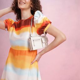 DressBerry Tie and Dyed Fit & Flare Dress-image-30