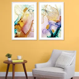 999Store Multicolor Printed Abstract Patterns Multi Wall Painting image 1