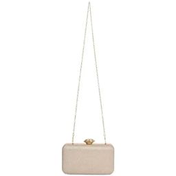 Rocia by Regal Golden PU Textured Clutch-image-35